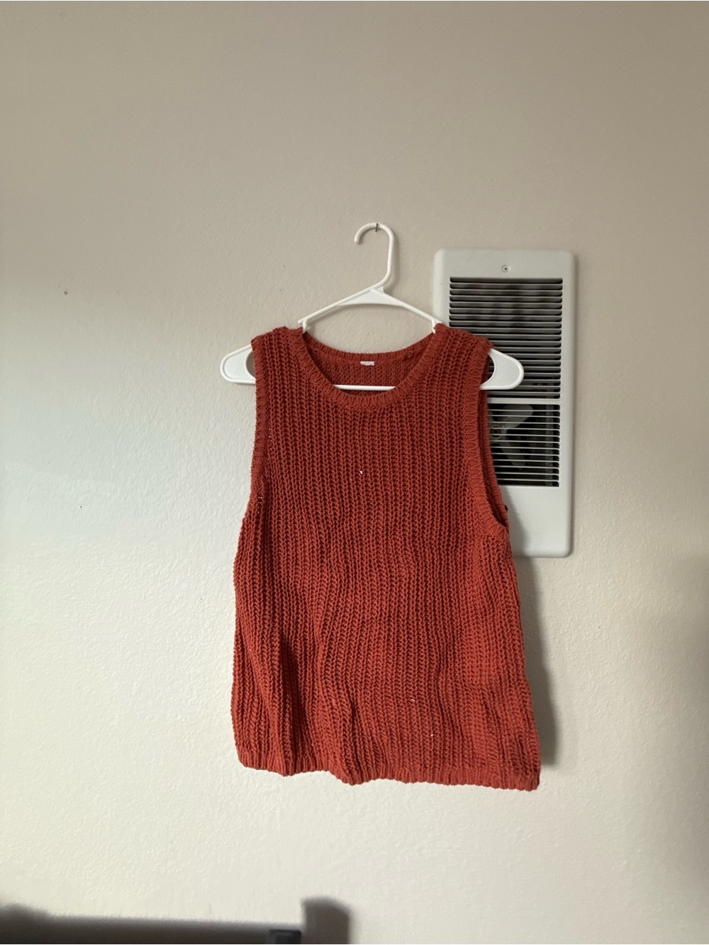 Old Navy Rust Orange Knit Tank Top